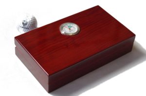 GERMANUS Mini Humidor Rot Braun inkl. Brevier